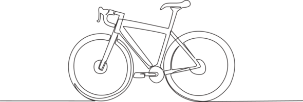 single-continuous-line-drawing-of-mountain-race-bicycle-logo-urban-bike-to-work-and-go-green-movement-concept-one-line-draw-design-illustration-png